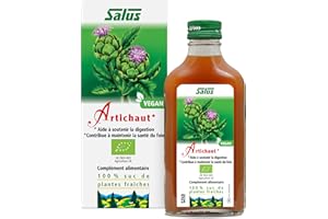 Salus – Artichaut BIO – Complément à Base de Suc d'Artichaut BIO – Aide avec Digestion et la Santé du Foie – Végan, Sans Additifs – 200 ml