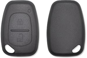 Lage Clé de Rechange sans Lame et vis télécommande 2 Touches pour Renault Master Trafic Clio Twingo Megane Laguna Espace Kangoo Safrane Modus, Opel Vivaro Movano, Nissan Interstar
