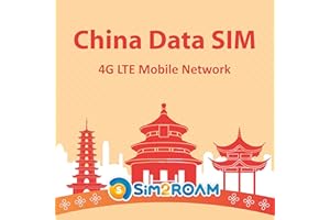 SIM2ROAM Carta SIM solo dati Cina 15 giorni | Cina continentale, Hong Kong, Macao|5 GB di dati Internet ad alta velocità|Accesso a Internet illimitato, supporto Google, Facebook, cos'è l'app, Instagram e altro