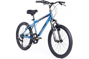 Huffy Blue Stone Mountain-Bicicleta de montaña, Color Azul, Unisex Juvenil, 20" (50,8 cm)