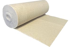 PEMMIPRODUCTS Feutre aiguilleté de laine 100%, 250g/m, 1,0 m de largeur 2,5 m de long, environ 2,5 mm d'épaisseur, 2,5 m², (EUR 7,80 / m²), une fibre naturelle, Oeko-Tex Standard 100, classe de produit 1