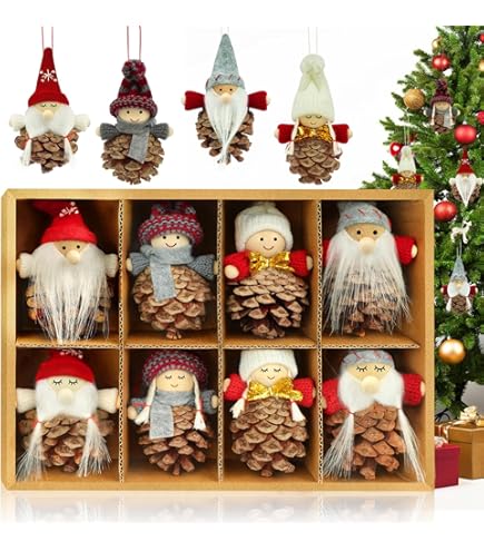 Com-four® 16x Weihnachtssterne - Bruchfester Christbaumschmuck 6cm - Weiße Sternaufhänger