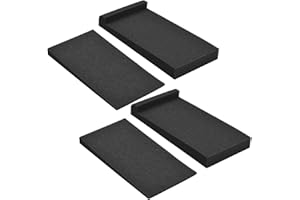 ERYUE almohadillas de aislamiento de sonido,2 paquetes de almohadillas de aislamiento de espuma de aislamiento acústico de alta densidad 27 * 14 cm de área utilizable para altavoz de monitor de estudi