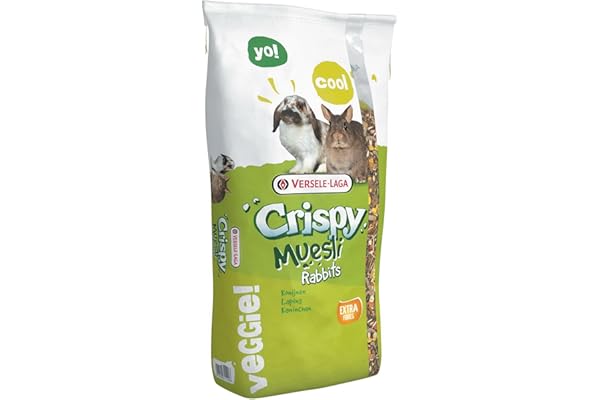 Versele-laga A-17630 Crispy Muesli Paquet de Nourriture pour Lapin, 20 kg