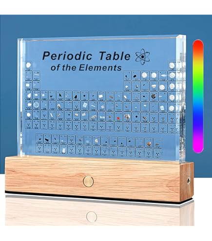 SETHVILL Large Periodic Table With 83 Real Elements Inside, 8.3L - View #11