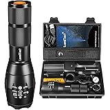 Lumitact G700 Led Torch Rechargeable Super Bright CREE Led Tactical Flashlight 2000 Lumen Zoomable Handheld Torches for Campi
