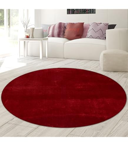 BYLEEHOMED Sonnenaufgang Teppich 150 Cm - Rund, Waschbar Mit Rutschfester Unterseite