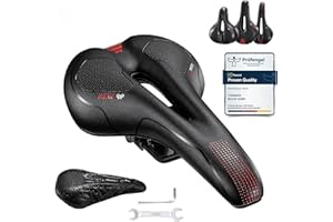 YOUNGDO Sillín Bicicleta,Sillín de Bicicleta Gel,Sillin Bici Ergonómico Hombre Mujer Asiento de Bicicleta Antiprostatico Cómodo y Transpirable para BMX,Bicicleta de Carretera,Bicicleta de Montaña