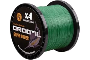 OROOTL Geflochtene Angelschnur 100M~1000M 4fach PE Geflochten Angeln Schnüre Braided Fishing Line(10LB-133LB) für das Salzwasser Süßwasser