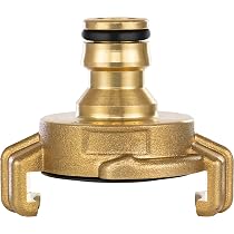 MegaHaustechnik Schlauchverbinder Gerade, Messing, 16 Mm (5/8 Zoll) – Für Wasser, Luft, Öl, Benzin