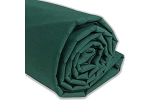 IPEA Baumwollstoff Popeline Grün - 200 cm x 150 cm - Made in Italy - Meterware zum Nähen, Bekleidung, Futter, Wohnaccessoires, Patchwork, Stoff einfarbig zum Nähen