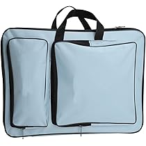 Borsa Artistica Impermeabile A3 - Zaino Per Disegno, Con Porta Album, Tracolla Regolabile, Blu - Foto 7