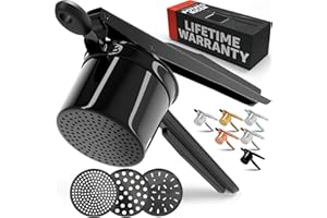 Priority Chef Potato Ricer 3 Disc, All Black, GM-PC-RICER3-BLKAL