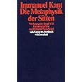 Immanuel Kant Werkausgabe Band VIII: Die Metaphysik der Sitten