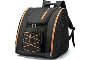 TONRUYN Ski Boot Bags 50L Snowboard Boots Backpack for Travel Ski Equimpment Gear Bag for Skate, Helmets, Goggles, Gloves, Skiing Accessories