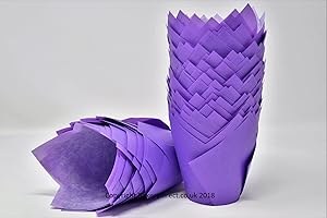 BAKERY DIRECT LTD Bakerydirect Lot de 50 caissettes à muffins Violet Taille standard