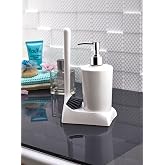 ATA HOME Armona Silikon Fır&ccedil;alı Mutfak Banyo Sıvı Sabunluk S&uuml;ngerlik Seti