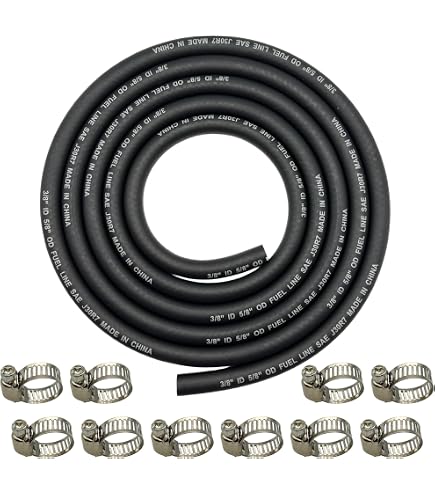 Kraftstoffschlauch-Set Für Kleine Motoren - 1,2 M Lang, Verschiedene Durchmesser, Für Kettensägen, Rasentrimmer & Mehr