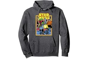 Star Wars Boba Fett Ready To Fire Vintage Comic Cover Pullover Hoodie