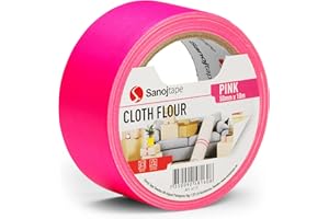 Sanojtape Neonowa taśma fluorescencyjna 50 mm x 10 m fluorescencyjna różowa taśma dekoracyjna