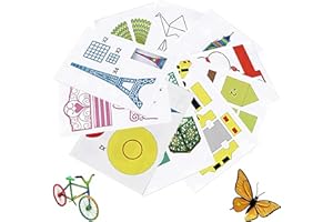 Libro da disegno per stampa 3D AQTAQ, 40 diversi disegni di cartoni animati, libri da disegno 3D per penna per stampa 3D per bambini, regalo fai da te con penna 3D, modelli per stencil con penna 3D