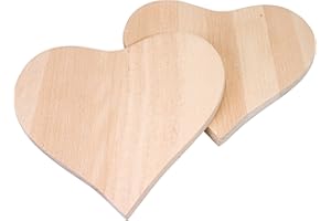 Pebaro Tablas para Desayuno - 2 Piezas en Forma de corazón, 19 x 18 x 1 cm