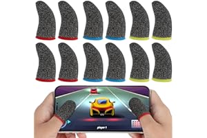 Ouligay 30 Stück Finger Sleeves Thumb Sleeve for Gaming Fingerschutz Finger Handschuhe Mobile Gaming Finger Sleeve Daumenhülsen Fingerabdeckung für Touchscreen Spiel Mobile