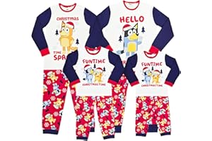 Bluey Christmas Family Pyjamas Mens Ladies Kids Xmas Nightwear