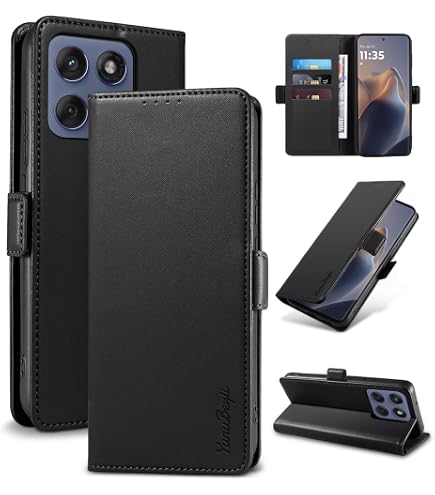SONWO Cover per Honor 200 PRO 5G, Flip Custodia in PU Pelle, Cover a Libro Portafoglio con Slot per Schede e Supporto Stand per Honor 200 PRO 5G, Nero