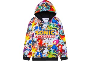 Get Trend Sonic The Hedgehog Sweatshirt för barn och pojkar, 116-152 cm | Huvtröja med långa ärmar, lätt, mjuk och andningsbar tröja, presentidéer för barn och tonåringar