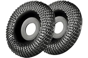 GOOANDI Muela Amoladora 125mm Disco Abrasivo de Madera, Discos Madera Amoladora Discos para Amoladoras Angulares de Carburo de Tungsteno,molienda tallado(2pcs)