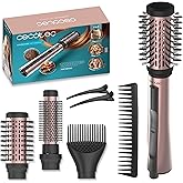 Cecotec Air Brush with 3 CeramicCare 3in1 AirBrush Elite Heads. 1200W, Ionic Function, Dry, Shape and Volumize, Screen, Ceram