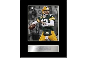ICONIC PICS Aaron Rodgers Signed Mounted Photo Display