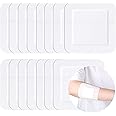 20 PCS Bordered Gauze-Island Dressing Wound Bandage Sterile Adhesive Gauze Pads Patches Post Shower Breathable Borders Individually Packed Pouches Tapes (10 x 10cm)