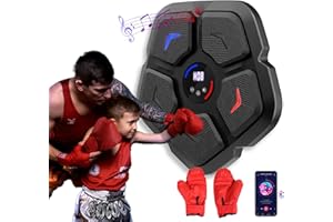 SPORTBOB Machine de Boxe Musicale Intelligente,9 Niveaux de Vitesse et de Volume, 2 Modes Équipement de Boxe, Machine à Musique Murale pour Adultes, Machine d'entraînement à Domicile pour Enfants