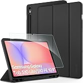 CACOE Case for Samsung Galaxy Tab S10 Lite, S10 FE, S9 FE and S9 Tablet | Case with Screen Protector, Ultra Slim Design with