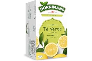 Hornimans Té Verde al Limón Ingredientes 100% Naturales | 20 bolsitas | Con Teína