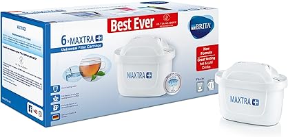 BRITA Maxtra+ Water Filter Cartridges, White, Pack of 6 (UK Version)
