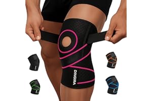 DINGIRA Knee Support for Men and Women - Adjustable, Breathable Bandage for Knee Pain, Meniscus, Osteoarthritis - Knee Support, Knee Brace, Knee Brace, Knee Wraps