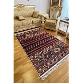 Motto Hali Dokuma Taban Yıkanabilir Kaymaz Taban Kilim Salon Halısı Mutfak Halısı Yolluk, OTNK-4053A-WSTK-160X230