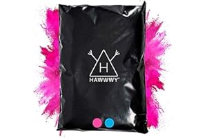 Hawwwy Buntes Pulver für Holi Festival, Gender Reveal Powder Burnout Baby Girl Ankündigung Farbige Tannerit Überraschung Spaß Spiel für Holi Festival, Motorrad Auspuff Auto Reifen LKW (Pink 2lbs)