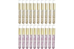 BUBUNY Wimpernshampoo Pinsel Nasenporen Tiefenreinigung Bürste 20 Stük. Abziehen Mitesser Bürsten Entferner Werkzeug Eyelash Cleaning Brush Makeup Brushes Extension Eyelash for Nose Pore Deep Cleaning Brush