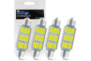 Safego 4 x 42mm LED Lampadine auto C5W cupola del festone Canbus Dome Festoon 9-5730SMD LED Lampada LED porta/lettura / soffitto/Interior DC 12V AUTO LAMPADINA SILURO LED luce targa Can Bus