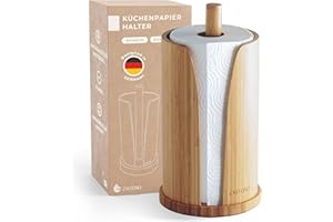 EXITOSO Porte-Rouleau de Cuisine en Bambou-Support de Rouleau de Cuisine-Porte-Serviettes de Cuisine-Support de Papier de Cuisine-Porte-Rouleau de Papier de Cuisine-Porte-Rouleau de Papier de Cuisine