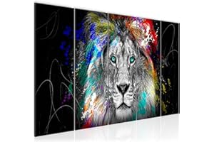 Runa Art Cuadro Graffiti león Impresión de arte Cuadro in Lienzo no Tejido Sala Dormitorio 039456a
