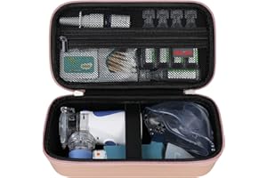 Elonbo Maletas compatibles con Las Juntas de los inhaladores de asma para niños y Adultos, Soportes de Las Juntas de los inhaladores de mascarilla ventolin, Oro Rosa (Solo para Maletas!)