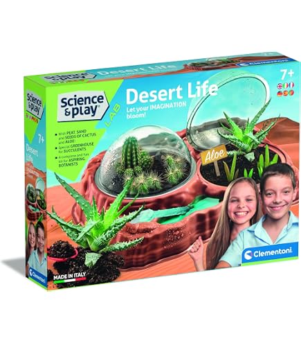 Clementoni Science Et Jeu : La Biosphère - Assemble Ta Biosphère Dès 8 Ans, Cycle De L'Eau Et Croissance Des Plantes