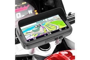 Turnaroundtech Support Telephone Moto Velo Etanche Connexion Rapide Coque avec Visiere antireflet valable pour Les Smartphones jusqu'a 7,5" Fixation de Guidon incassable
