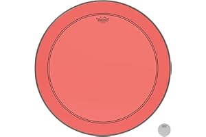Remo Schlagzeugfell Colortone Powerstroke 3 clear Bass Drum 26" rot P3-1326-CT-RD