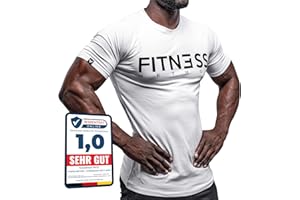 Fitness Method, Sport T-Shirt Herren, Slim-Fit Shirt bequem & hochwertig Männer, Rundhals & Tailliert, Training & Freizeit, Gym & Casual Workout Mann, 95% Baumwolle, 5% Elastan